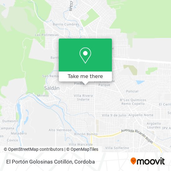 El Portón Golosinas Cotillón map