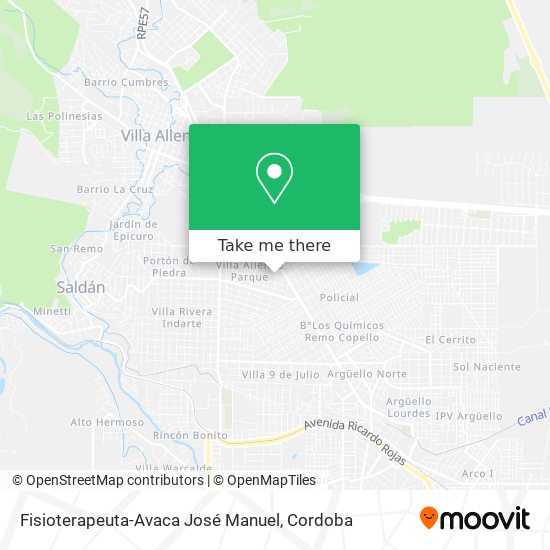 Fisioterapeuta-Avaca José Manuel map