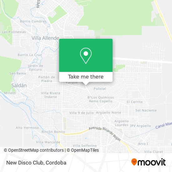 Mapa de New Disco Club