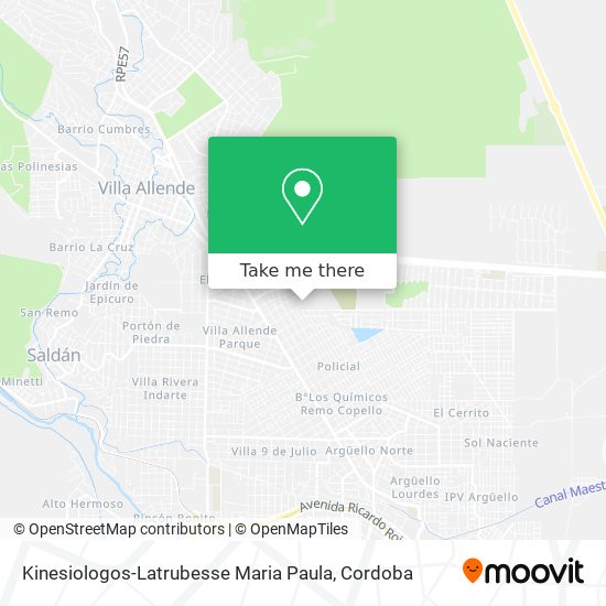 Kinesiologos-Latrubesse Maria Paula map