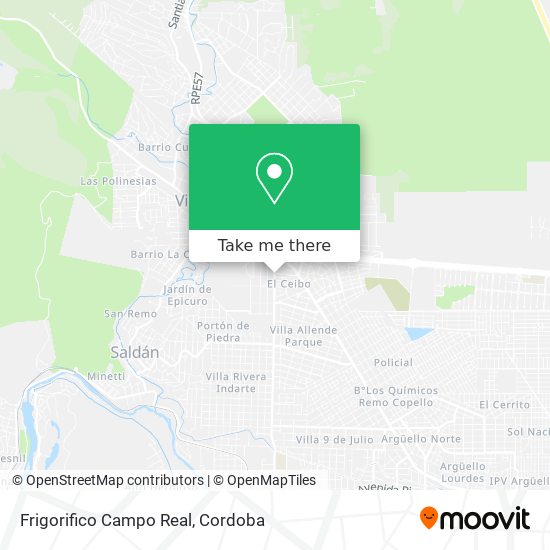 Frigorifico Campo Real map