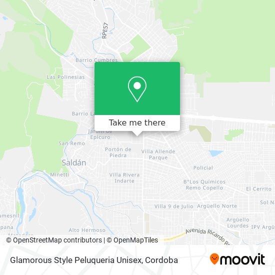 Mapa de Glamorous Style Peluqueria Unisex