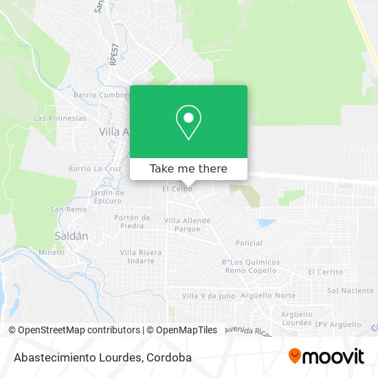 Abastecimiento Lourdes map