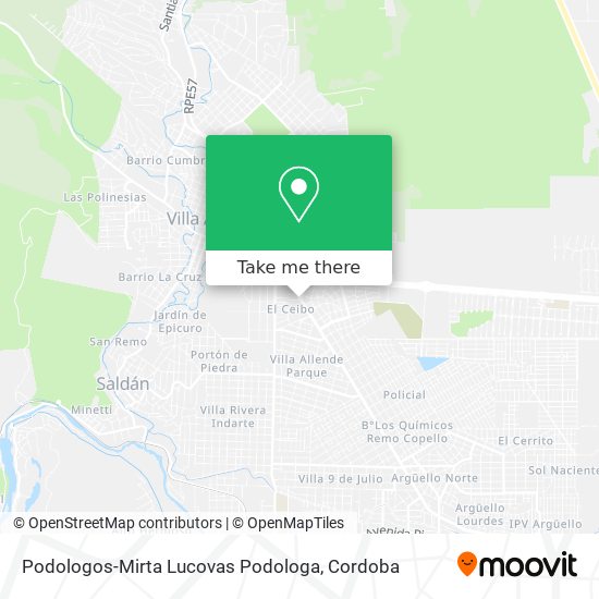 Mapa de Podologos-Mirta Lucovas Podologa