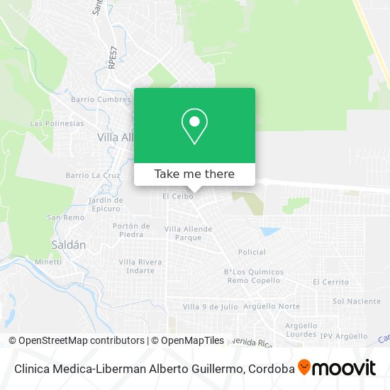 Mapa de Clinica Medica-Liberman Alberto Guillermo