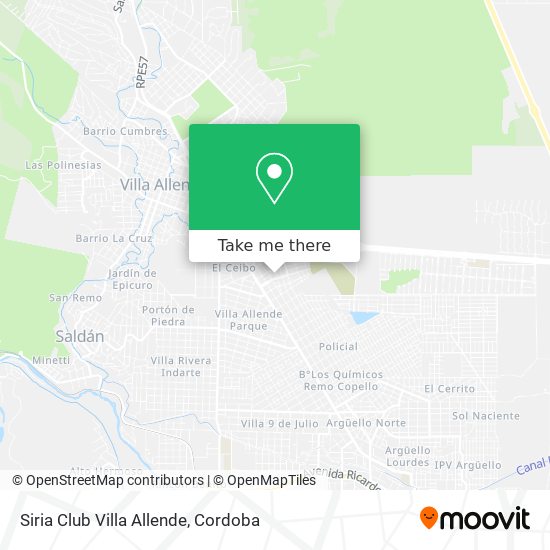 Siria Club Villa Allende map
