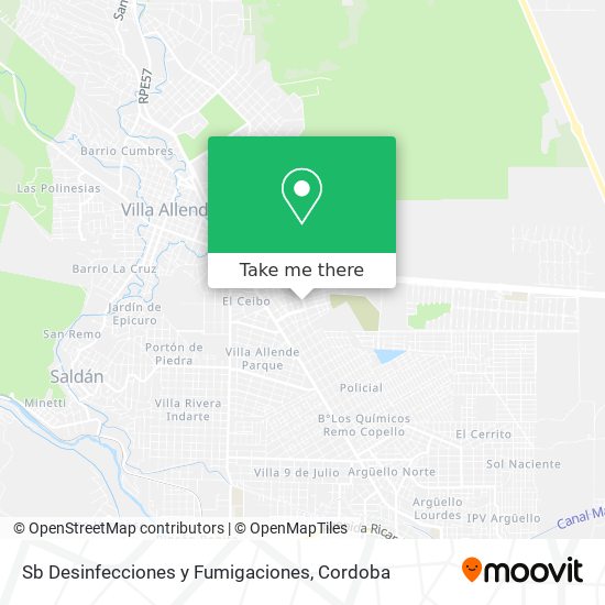 Sb Desinfecciones y Fumigaciones map