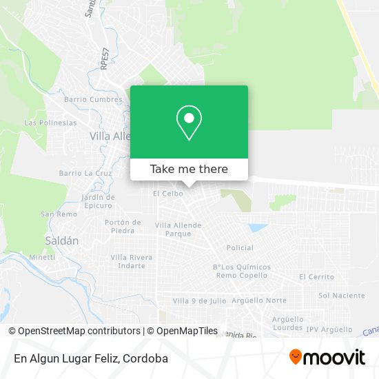 Mapa de En Algun Lugar Feliz