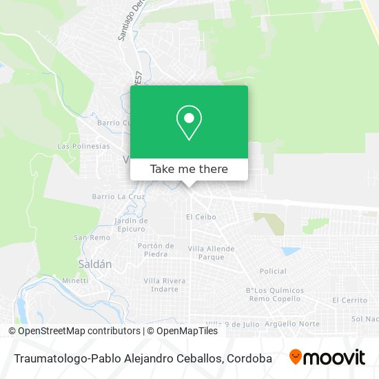 Mapa de Traumatologo-Pablo Alejandro Ceballos