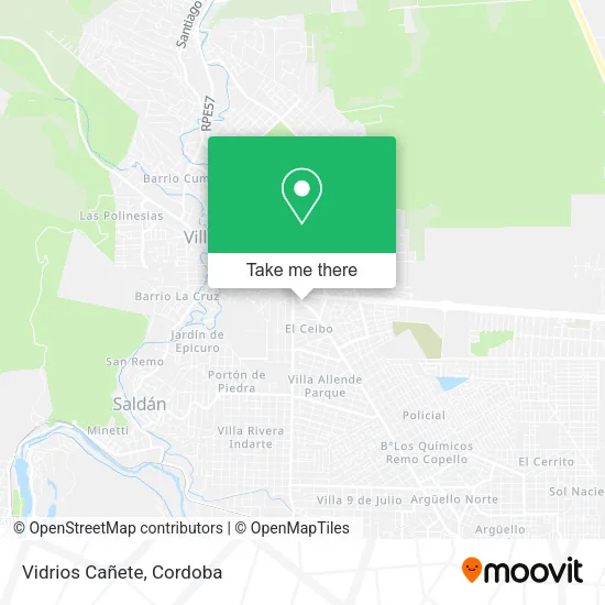 Vidrios Cañete map