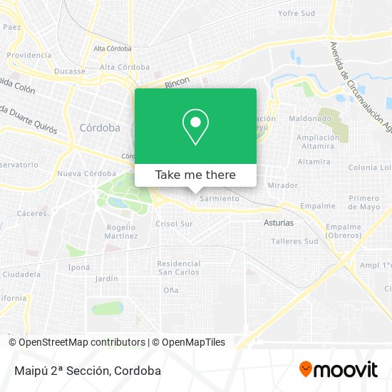 Maipú 2ª Sección map