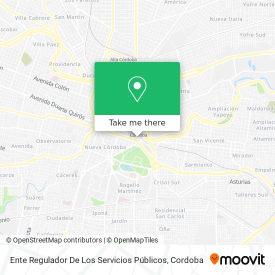 Ente Regulador De Los Servicios Públicos map