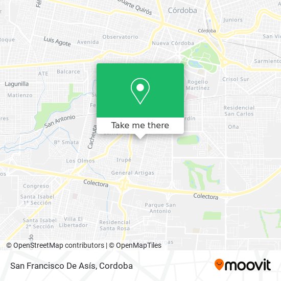 Mapa de San Francisco De Asís