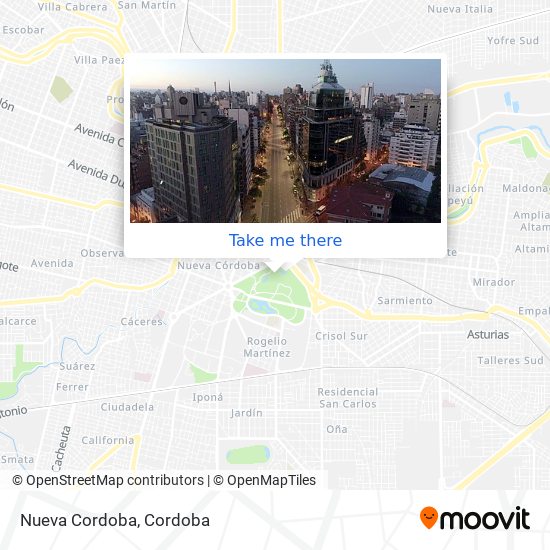 Nueva Cordoba map