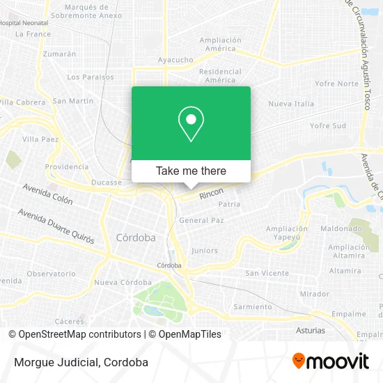 Mapa de Morgue Judicial