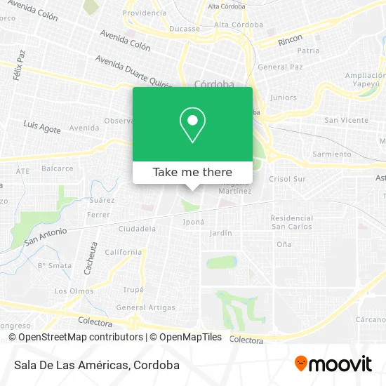 Sala De Las Américas map
