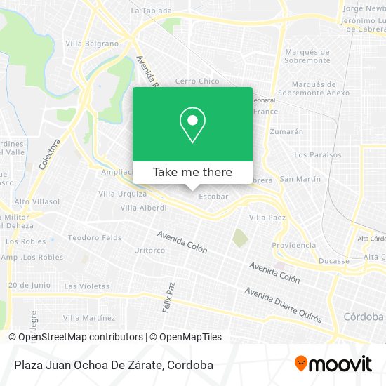 Mapa de Plaza Juan Ochoa De Zárate