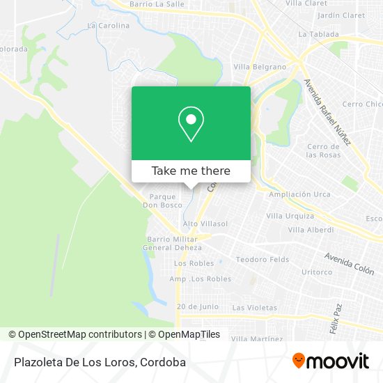 Plazoleta De Los Loros map