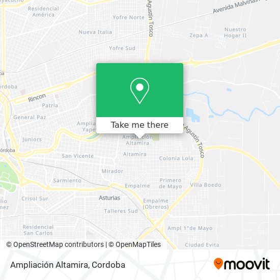 Ampliación Altamira map