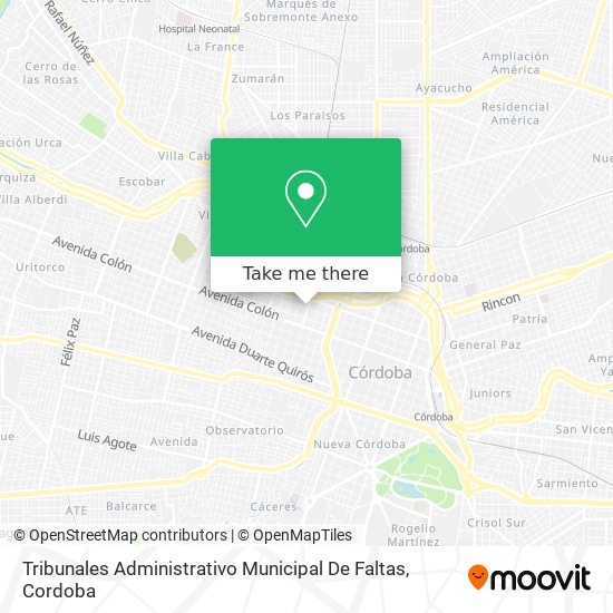 Tribunales Administrativo Municipal De Faltas map