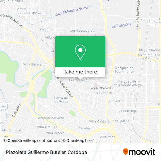 Plazoleta Guillermo Buteler map