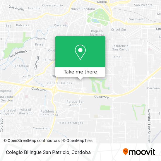 Colegio Bilingüe San Patricio map