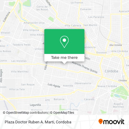 Plaza Doctor Ruben A. Marti map