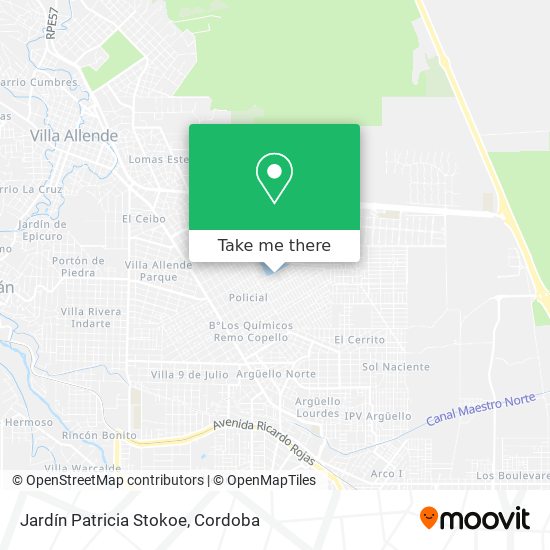 Jardín Patricia Stokoe map