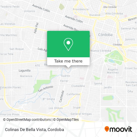 Colinas De Bella Vista map