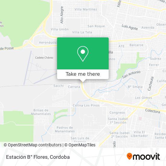 Mapa de Estación B° Flores