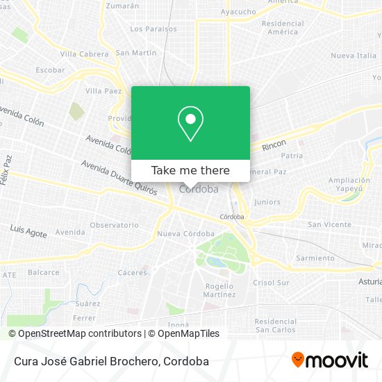 Mapa de Cura José Gabriel Brochero