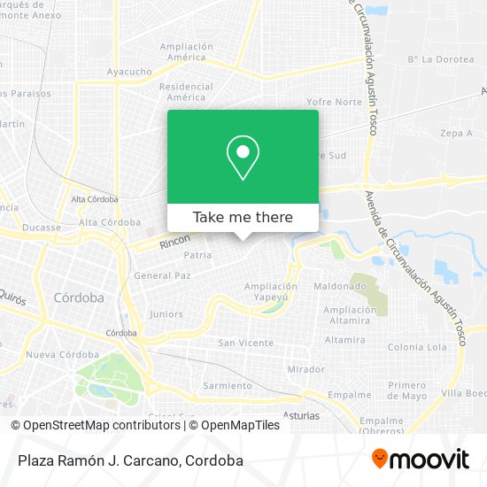 Plaza Ramón J. Carcano map