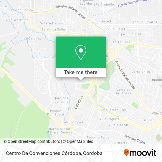 Centro De Convenciones Córdoba map