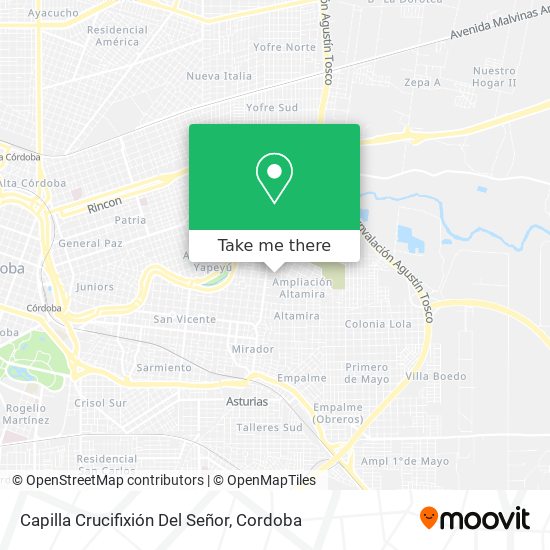 Capilla Crucifixión Del Señor map