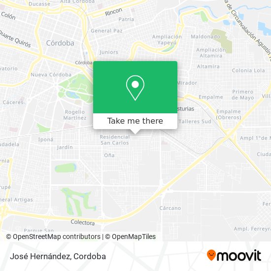 José Hernández map