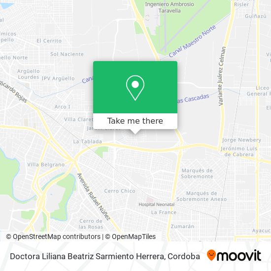 Doctora Liliana Beatriz Sarmiento Herrera map