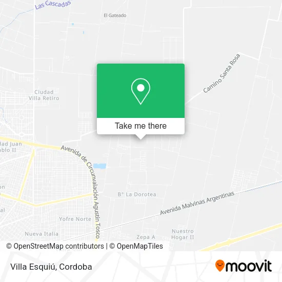 Mapa de Villa Esquiú