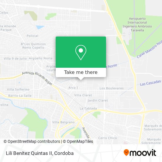 Lilí Benítez Quintas II map