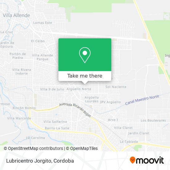 Mapa de Lubricentro Jorgito