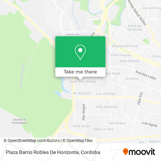 Plaza Barrio Robles De Horizonte map