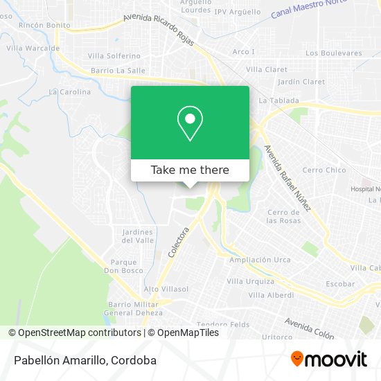 Mapa de Pabellón Amarillo
