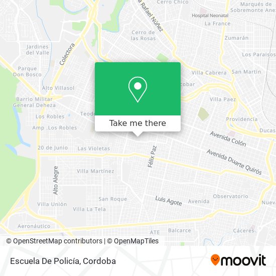 Mapa de Escuela De Policía