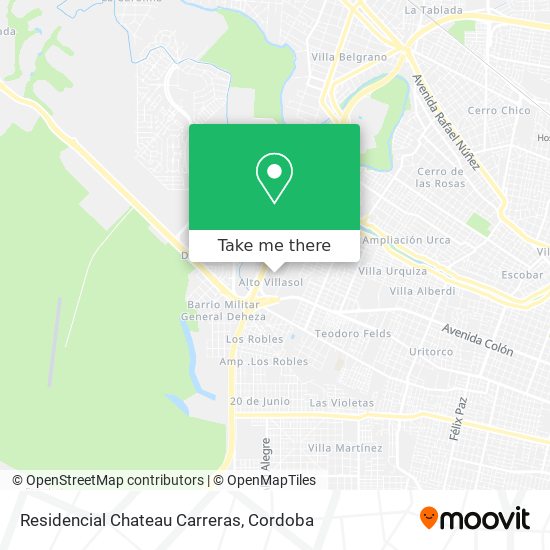 Residencial Chateau Carreras map