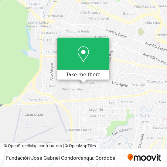 Fundación José Gabriel Condorcanqui map