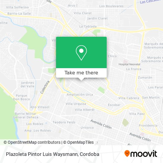 Mapa de Plazoleta Pintor Luis Waysmann