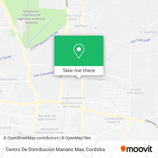 Centro De Distribución Mariano Max map