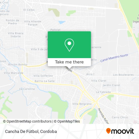Mapa de Cancha De Fútbol