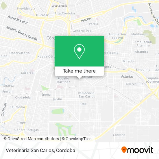 Veterinaria San Carlos map