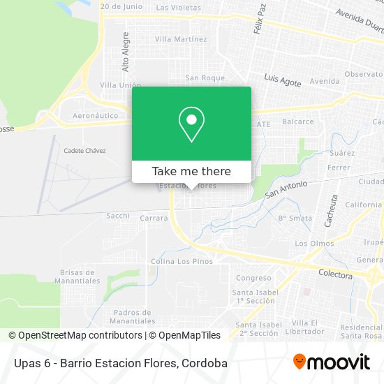 Upas 6 - Barrio Estacion Flores map
