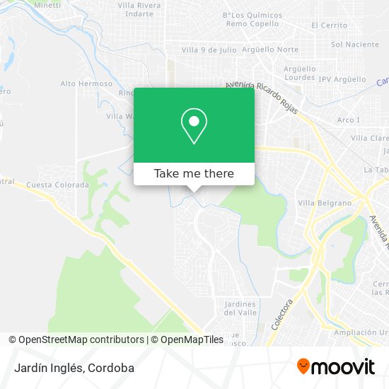 Jardín Inglés map